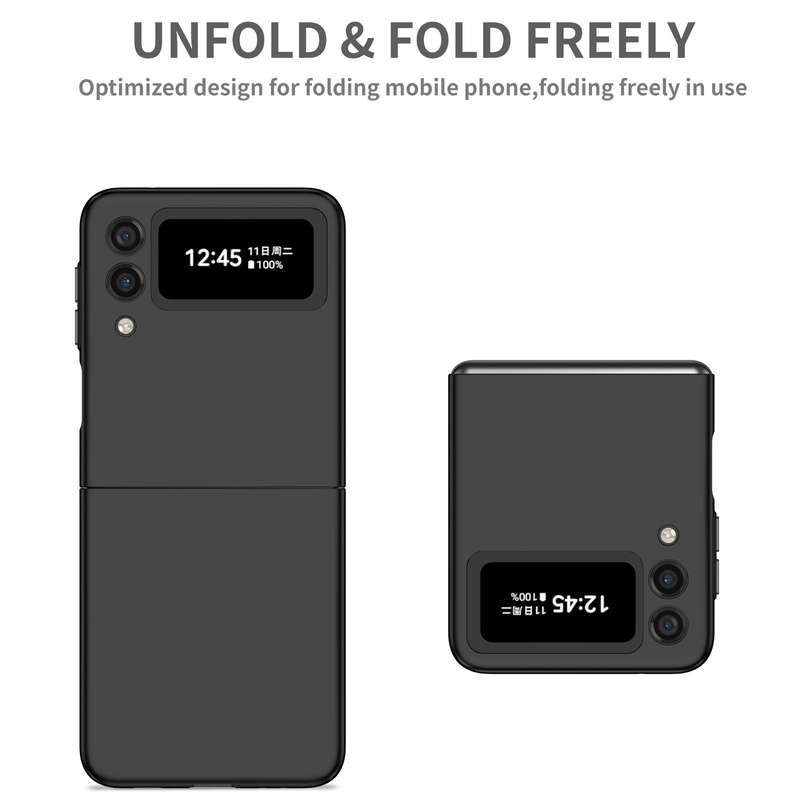 For Samsung Galaxy Z Flip4 Armor Foldable Phone Case(Black)