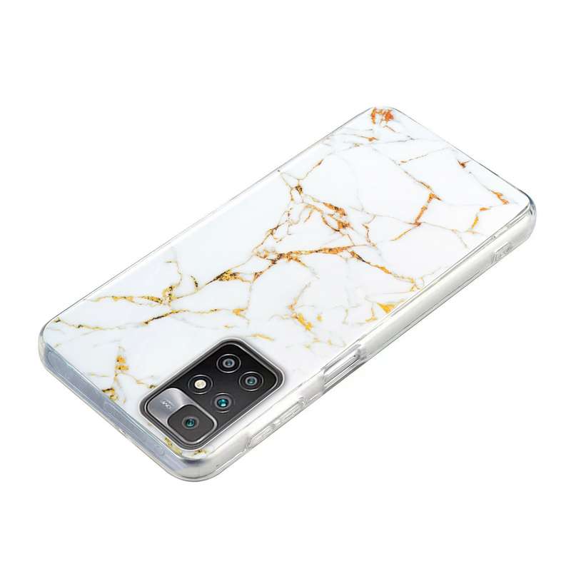 For Xiaomi 11T Pro IMD Marble Pattern TPU Phone Case(White)