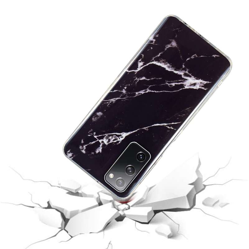 For Samsung Galaxy S21 5G IMD Marble Pattern TPU Phone Case(Grey)