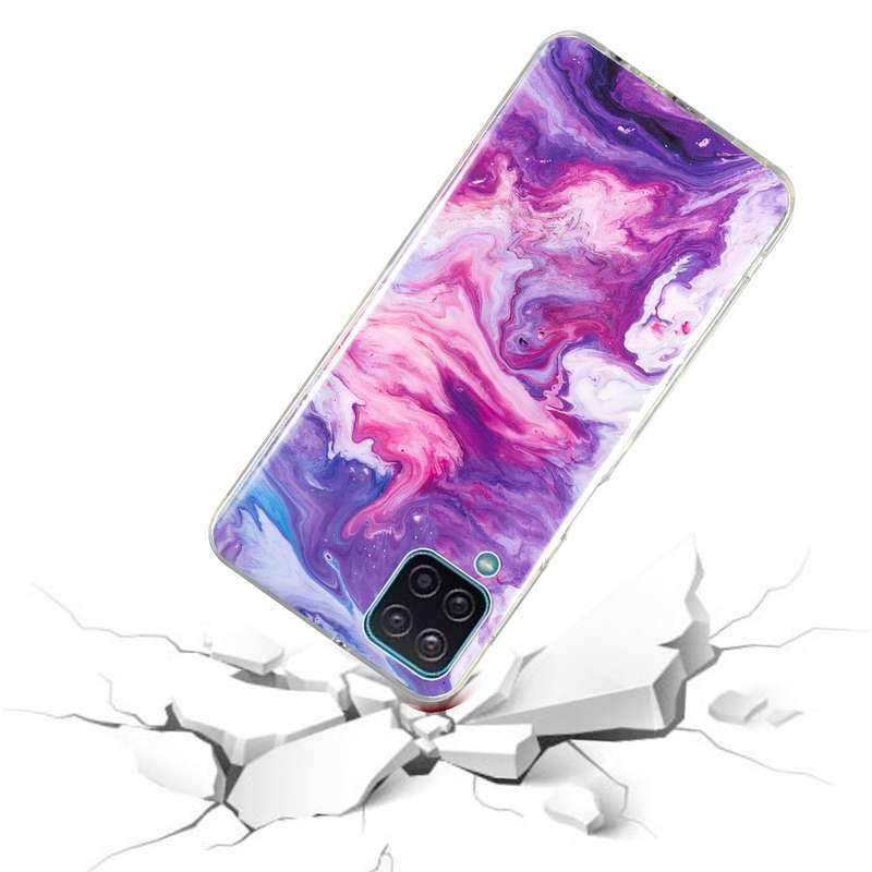 For Samsung Galaxy S20 FE 5G IMD Marble Pattern TPU Phone Case(Green)