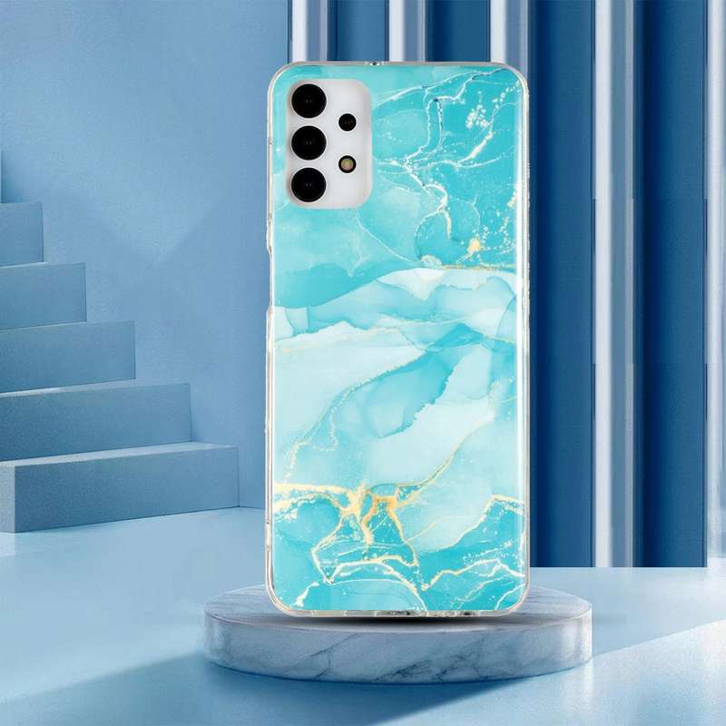 For Samsung Galaxy A33 5G IMD Marble Pattern TPU Phone Case(White)