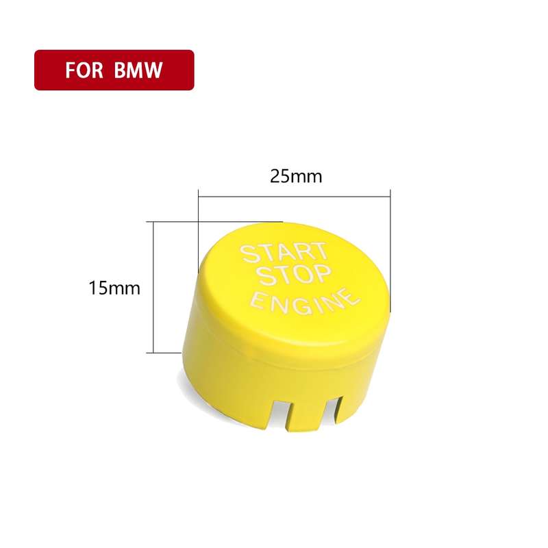 Car Engine Start Key Push Button Cover for BMW G / F Chassis, Style:with Start and Stop
