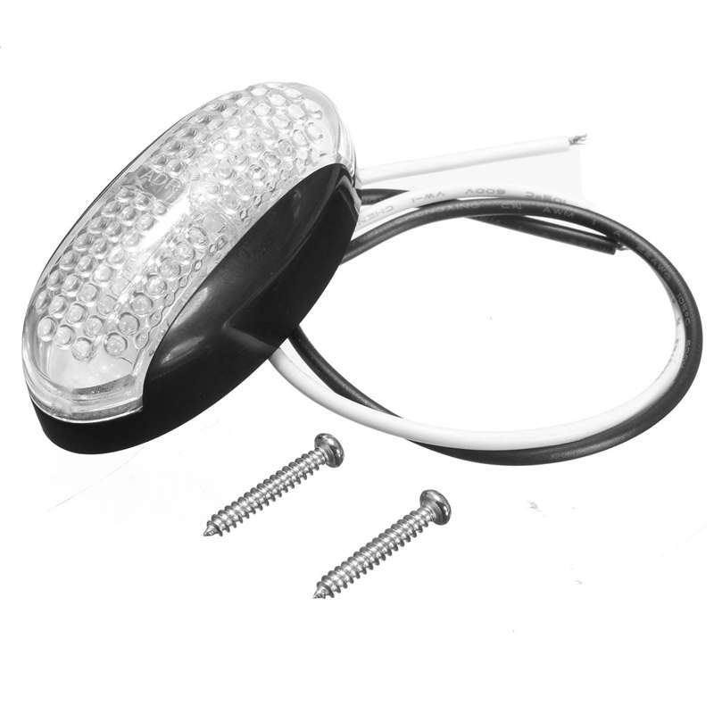 4 PCS MK-184 DC10-30V Truck Two-color Side Clearance Maker Light(Yellow Shell Yellow Light)