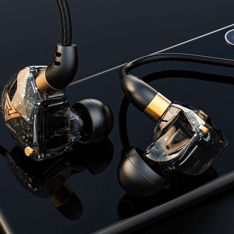 QKZ SK8 3.5mm Sports In-ear Dynamic HIFI Monitor Earphone with Mic(Colorful)