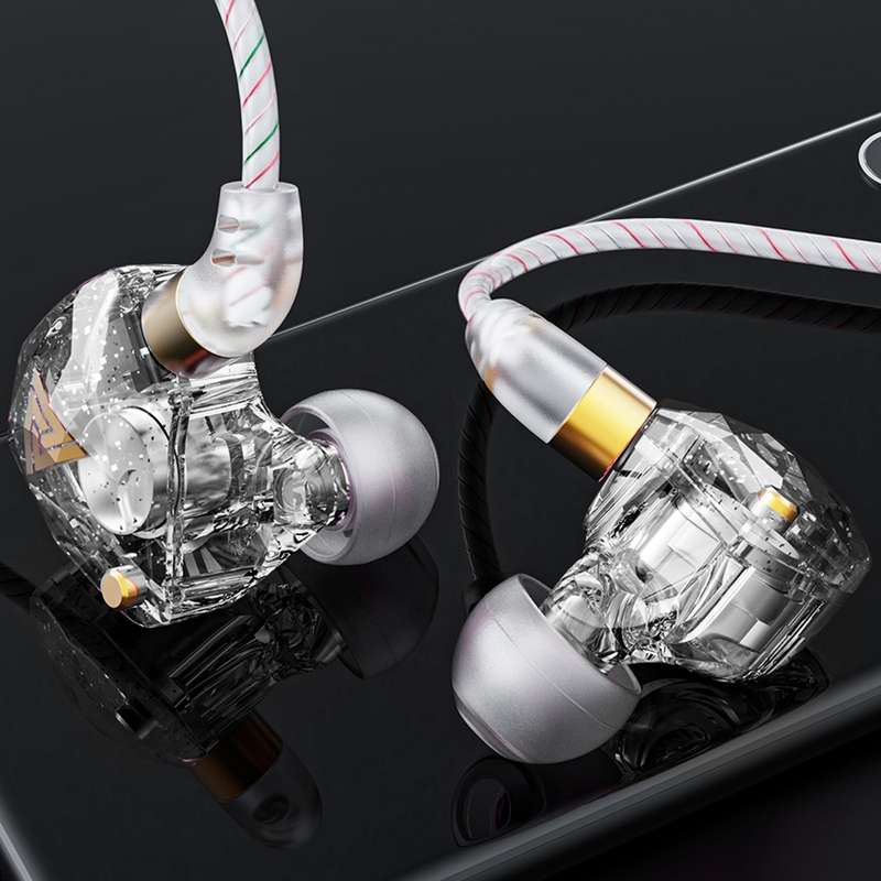 QKZ SK8 3.5mm Sports In-ear Dynamic HIFI Monitor Earphone with Mic(Colorful)