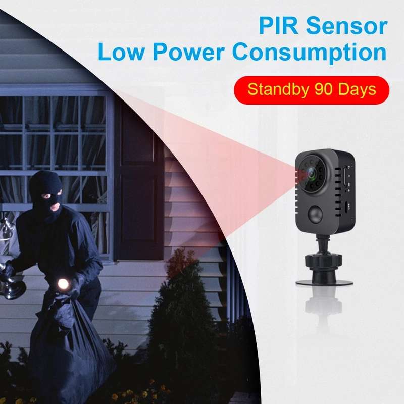 HD 1080P Infrared Night Vision Surveillance Monitor Camera(Black)