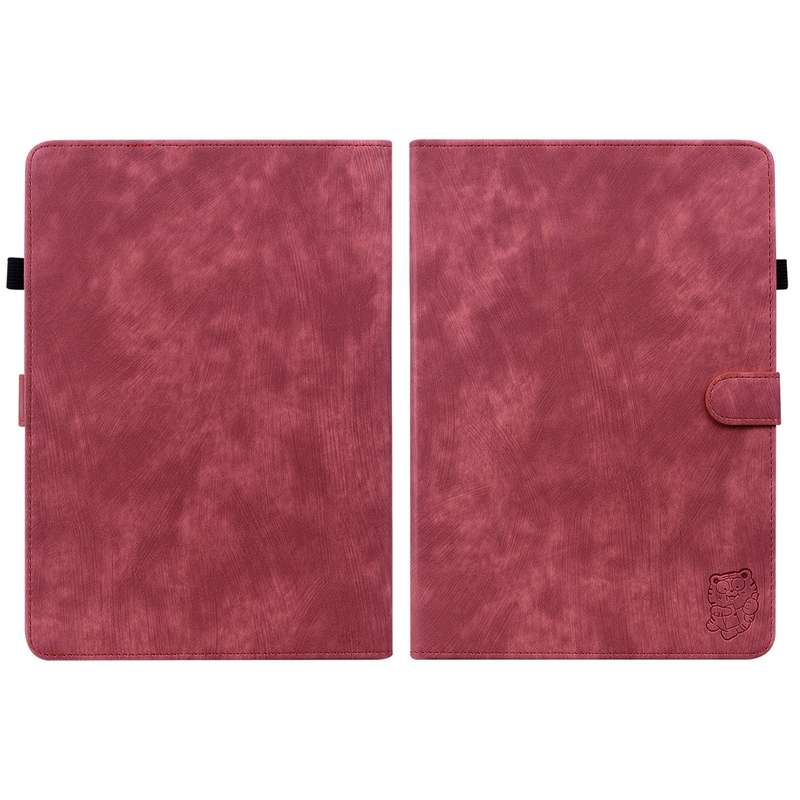 For Amazon Kindle Paperwhite 5 Tiger Pattern PU Tablet Case With Sleep / Wake-up Function(Purple)