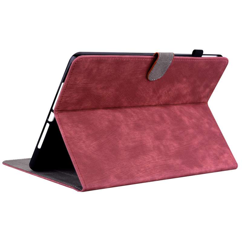 For Amazon Kindle Paperwhite 5 Tiger Pattern PU Tablet Case With Sleep / Wake-up Function(Purple)