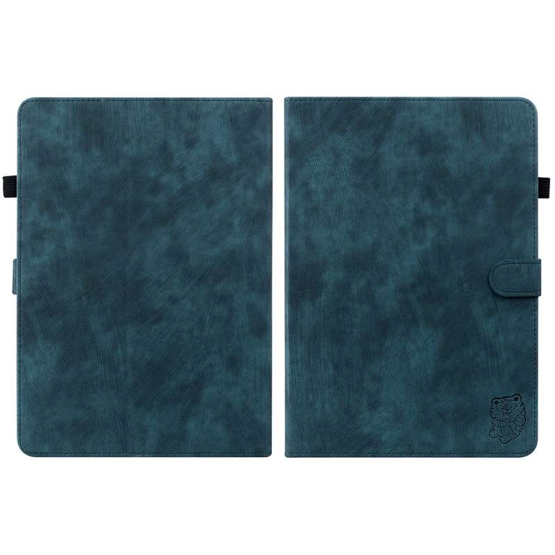For Amazon Kindle Paperwhite 5 Tiger Pattern PU Tablet Case With Sleep / Wake-up Function(Purple)
