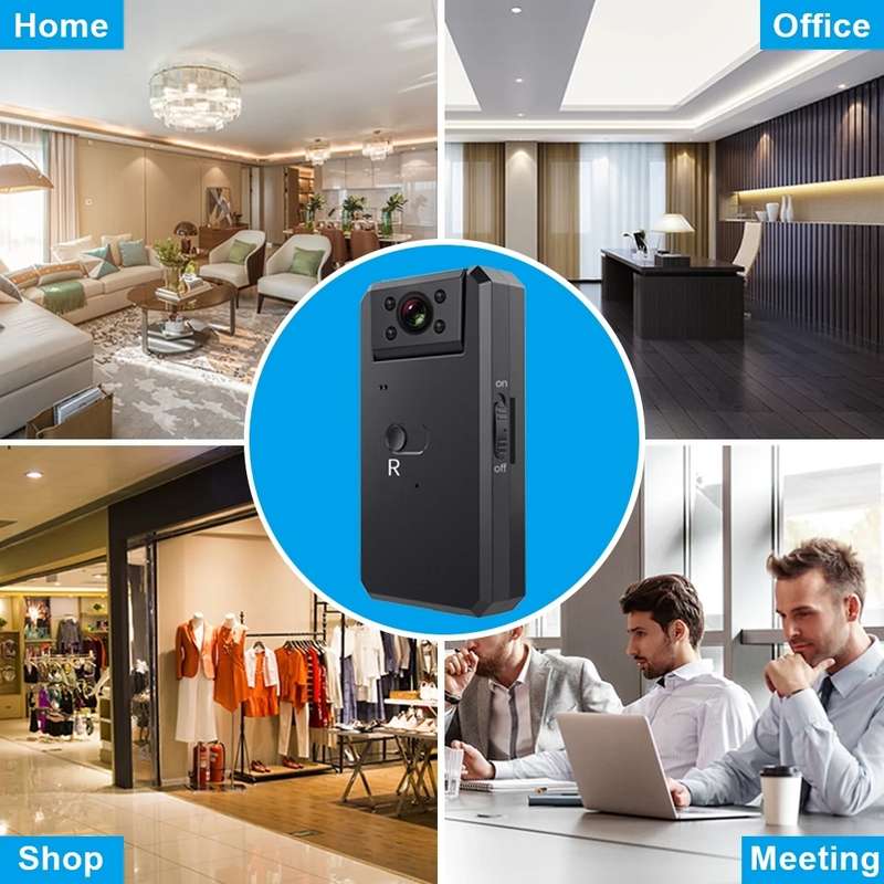 WD6-C Infrared Night Vision Mini HD WiFi Camera 120 Degrees Recorder