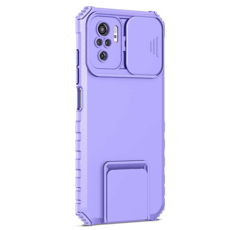 For Xiaomi Redmi Note 11/11S Global Stereoscopic Holder Sliding Camshield Phone Case(Black)
