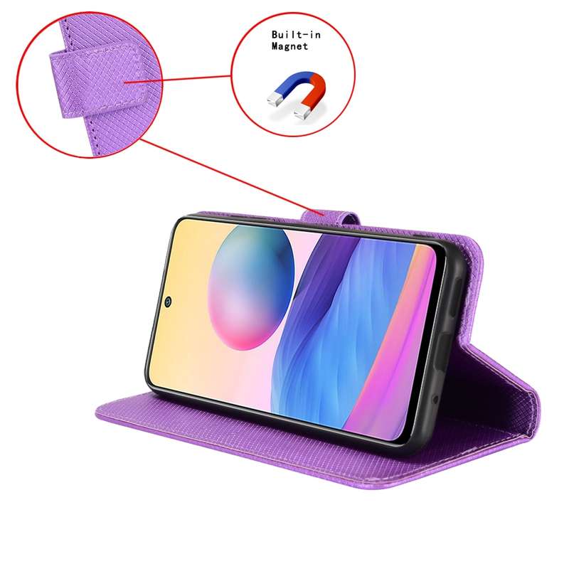 For OPPO Reno7 A Diamond Texture Leather Phone Case(Purple)