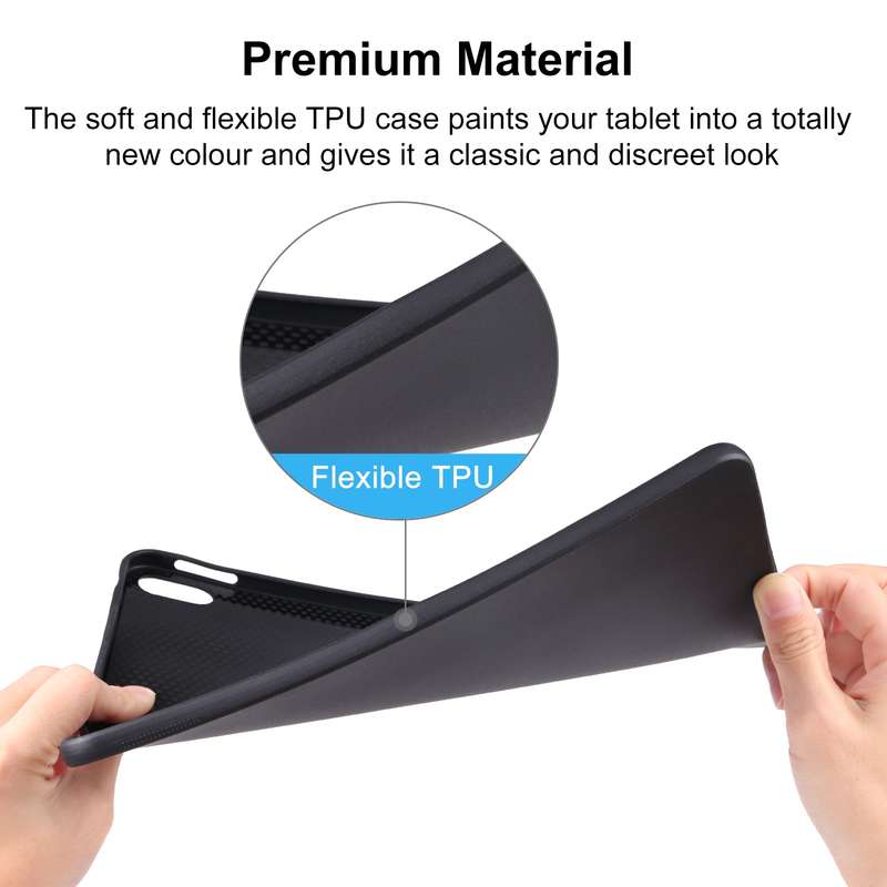 For Samsung Galaxy Tab S9+ / S8+ / S7+ TPU Tablet Case(Black)