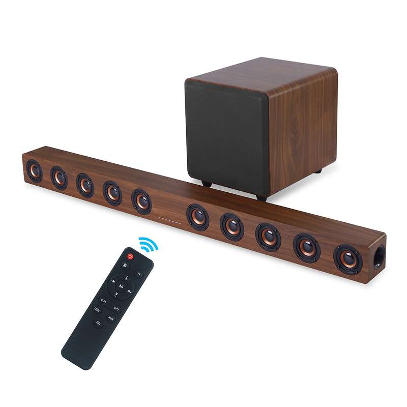D90 Home Theater Audio Echo Wall Soundbar Subwoofer Audio(Brown)