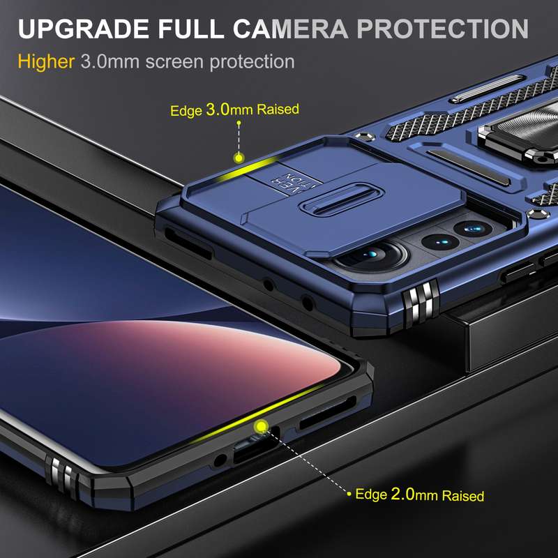 For Samsung Galaxy S21 5G Armor PC + TPU Camera Shield Phone Case(Rose Gold)