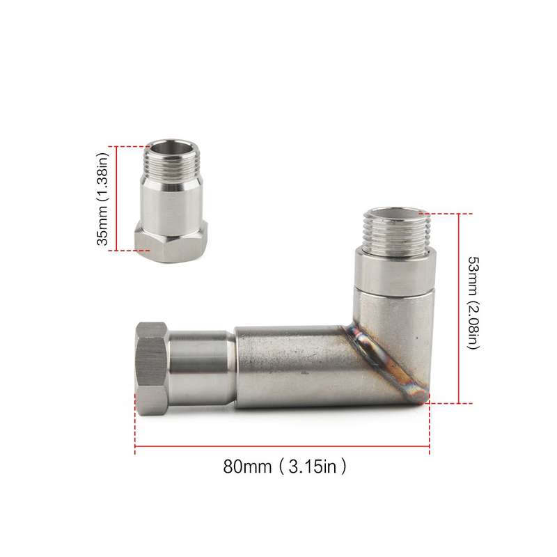 MR-08031 Car Sensor 90 Degree Extension Connector M18x1.5