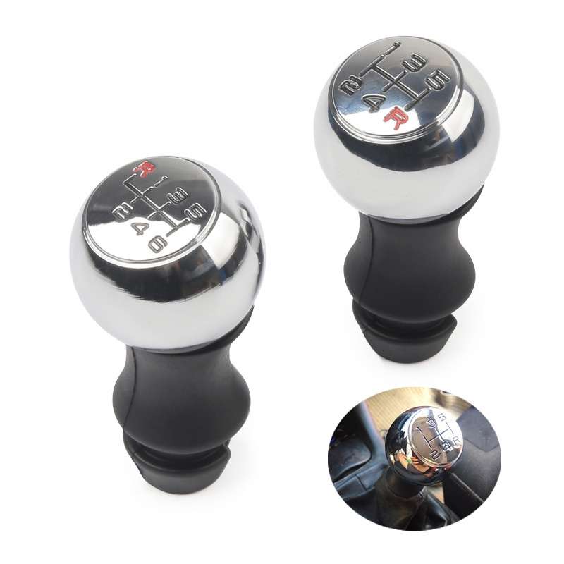 MR-9017 Car Modified Gear Stick Shift Knob Head for Peugeot, Style:5 Speed(Black Red)