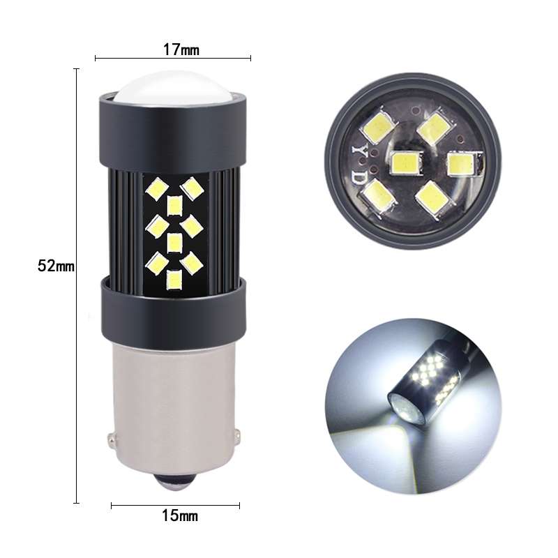 1 Pair 1156 12V 7W Continuous Car LED Fog Light(White Light)