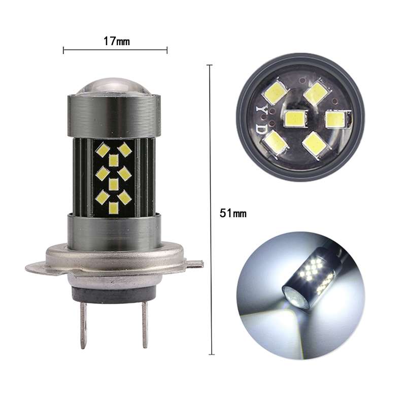 1 Pair H7 12V 7W Continuous Car LED Fog Light(Red Light)