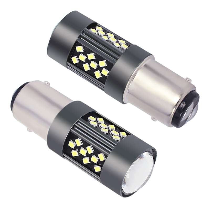 1 Pair 1157 12V 7W Strobe Car LED Fog Light(Orange Light)