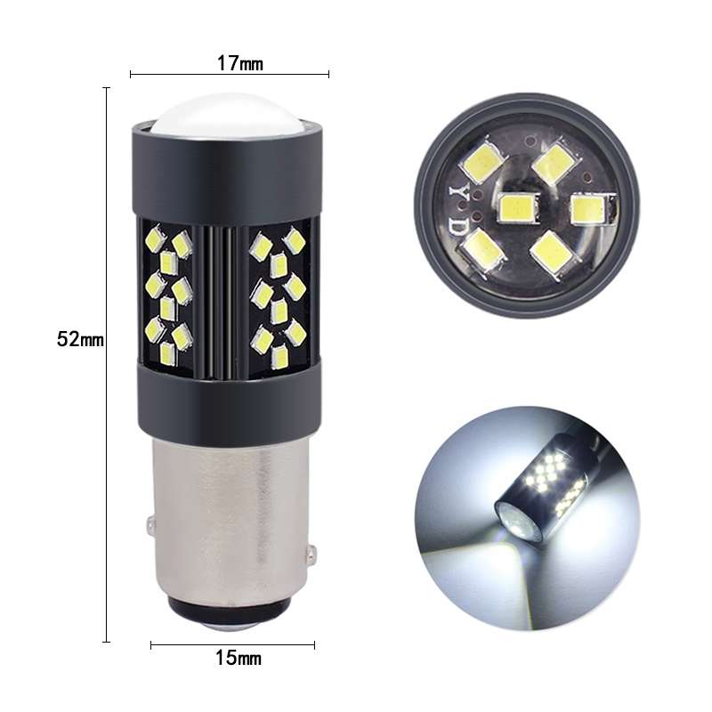 1 Pair 1157 12V 7W Strobe Car LED Fog Light(Orange Light)
