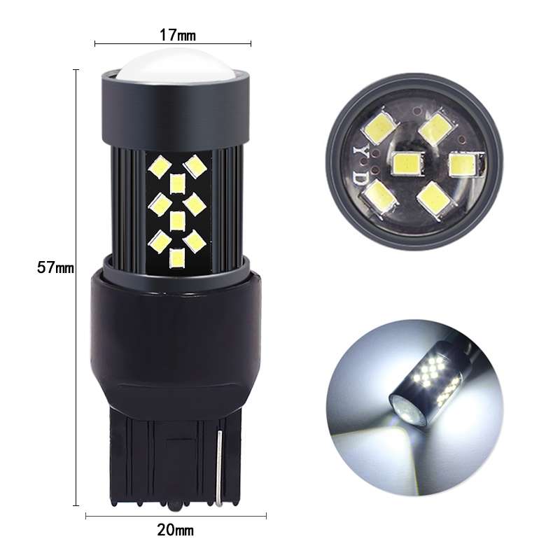 1 Pair 7443 12V 7W Strobe Car LED Fog Light(Purple Light)