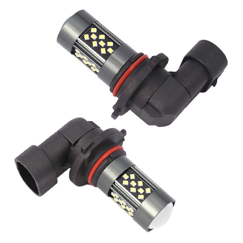 1 Pair 9006 12V 7W Strobe Car LED Fog Light(Orange Light)