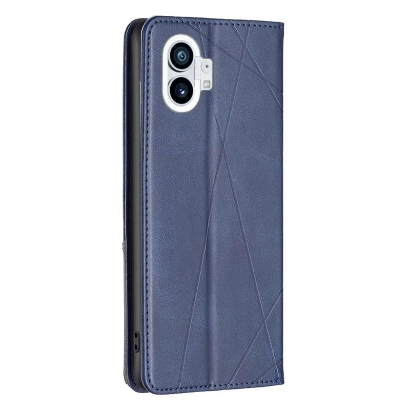 For Nothing Phone 1 Prismatic Invisible Magnetic Leather Phone Case(Black)