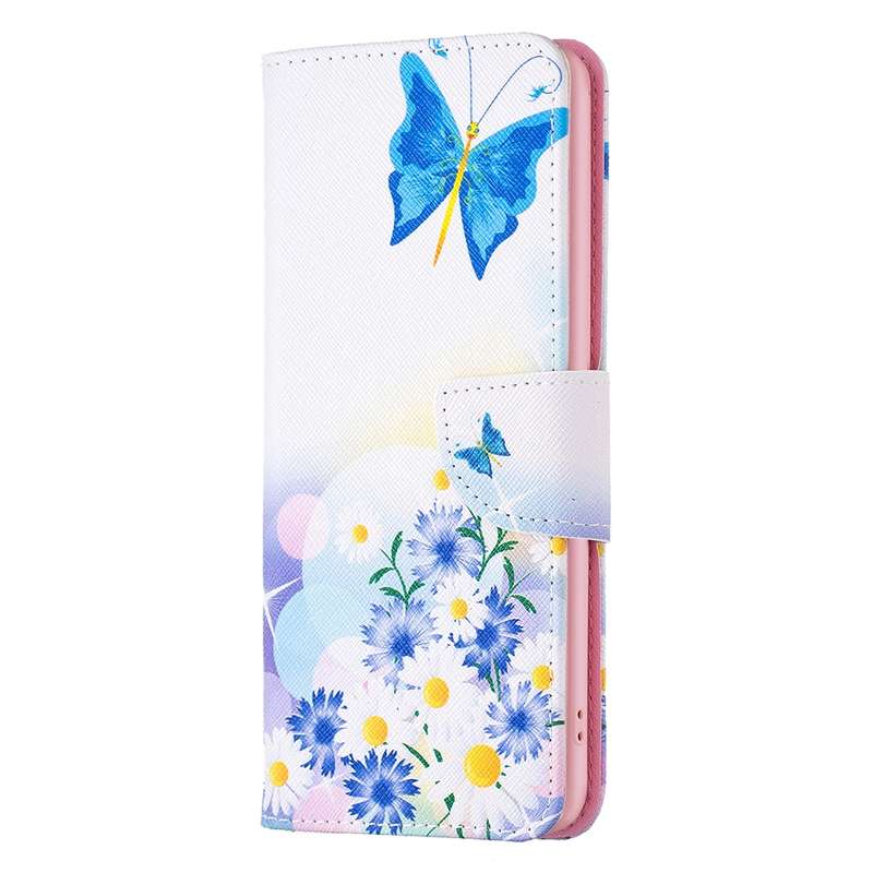 For OPPO A57 4G Colored Drawing Pattern Leather Phone Case(Butterfly Love)