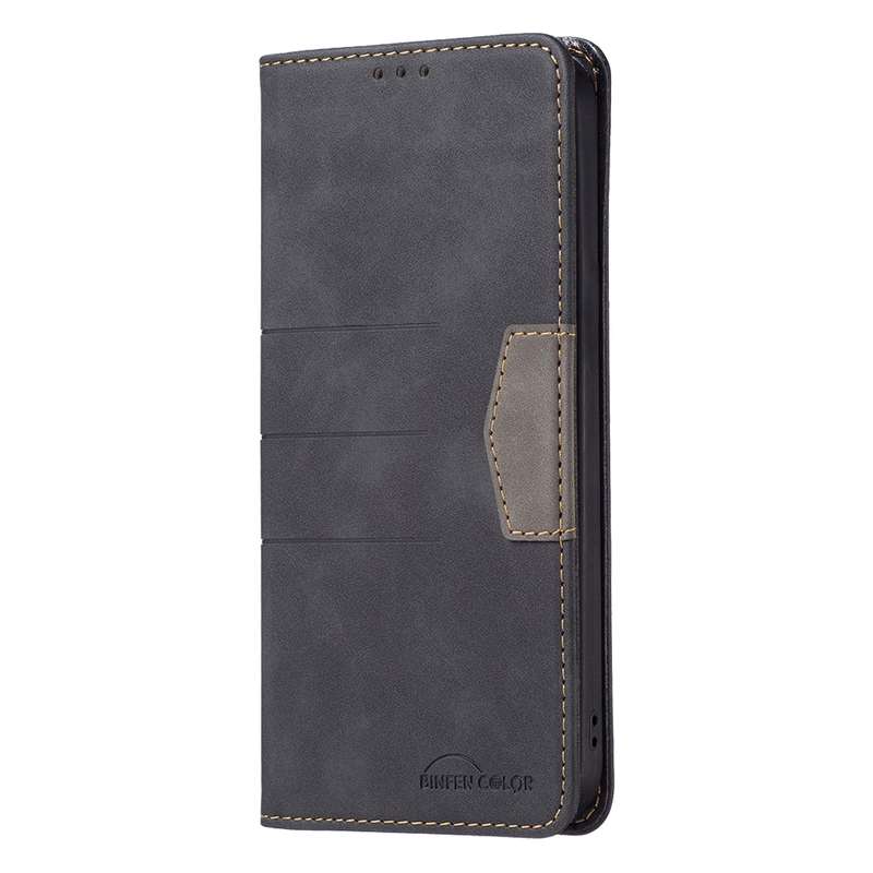 For OPPO A57 4G Magnetic Splicing Leather Phone Case(Green)