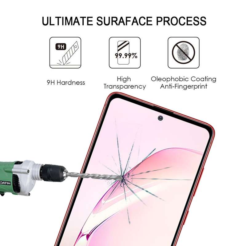 For Galaxy Note 10 Lite Full Glue Full Cover Screen Protector Tempered Glass Film