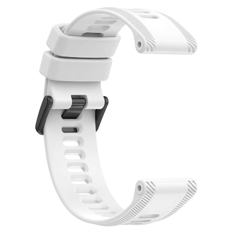 For Garmin Forerunner 955 22mm Silicone Twill Watch Band(Black)