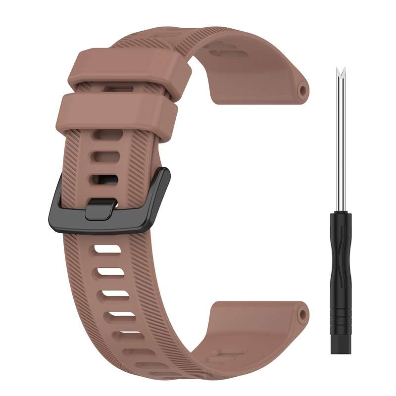 For Garmin Forerunner 955 22mm Silicone Twill Watch Band(Black)