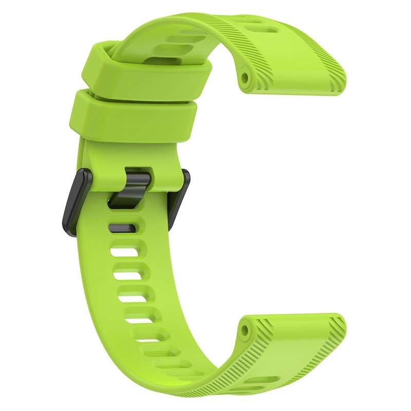 For Garmin Forerunner 955 22mm Silicone Twill Watch Band(Black)