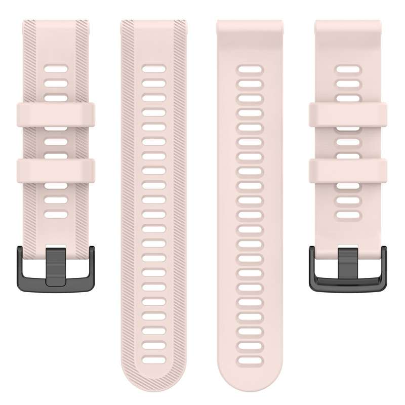 For Garmin Forerunner 955 22mm Silicone Twill Watch Band(Black)