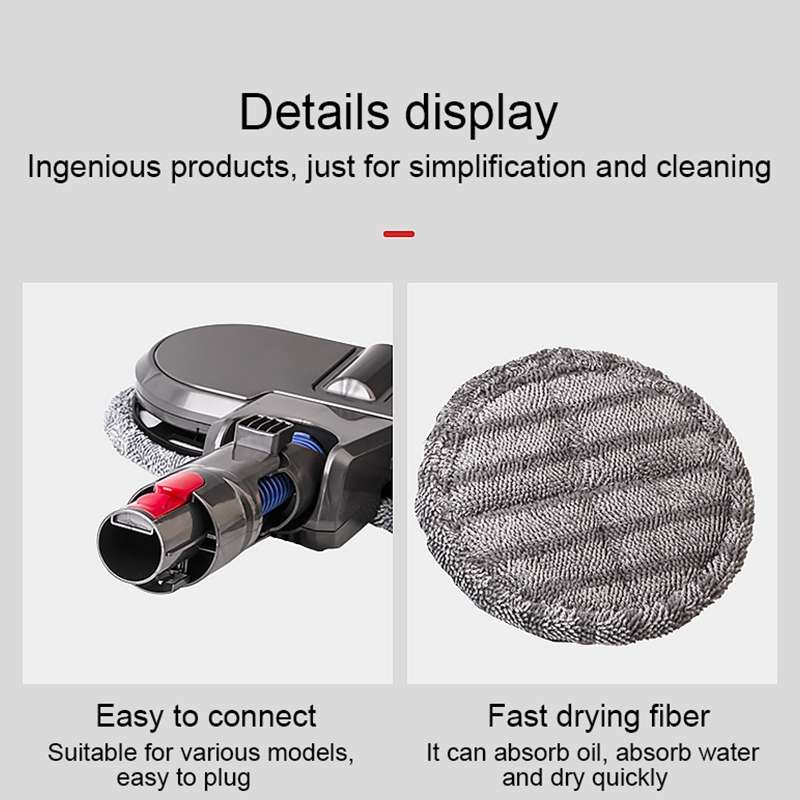 For Dyson V7 / V8 / V10 / V11 X001 Vacuum Cleaner Electric Mop Cleaning Head with Water Tank