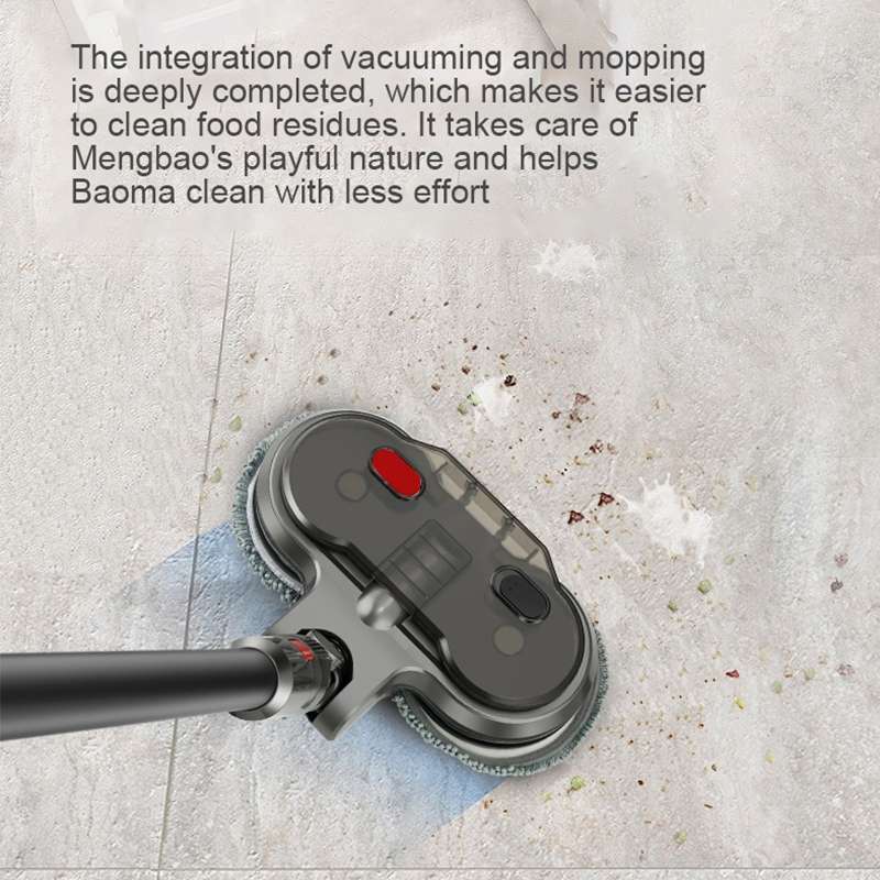 For Dyson V7 / V8 / V10 / V11 X004 Electric Mop Head Wet Towing Household Floor Cleaning Head with W