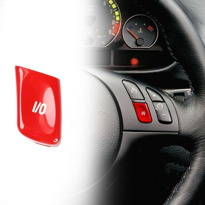 Car Audio Voice Button for BMW M3 E46 1998-2004,Left and Right Drive(Red)