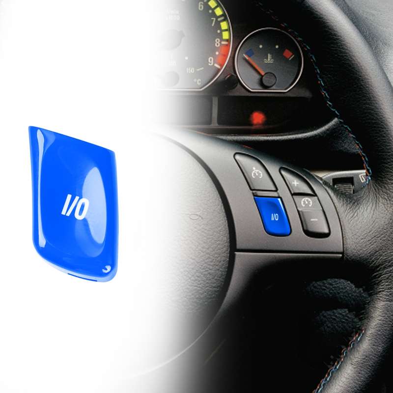 Car Audio Voice Button for BMW M3 E46 1998-2004,Left and Right Drive(Blue)