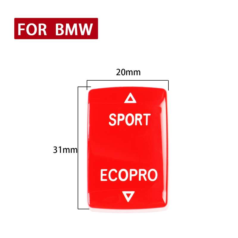 Car Gear Mode Switch Button for BMW 1-Series F20 2012-2018,Left and Right Drive(Red)
