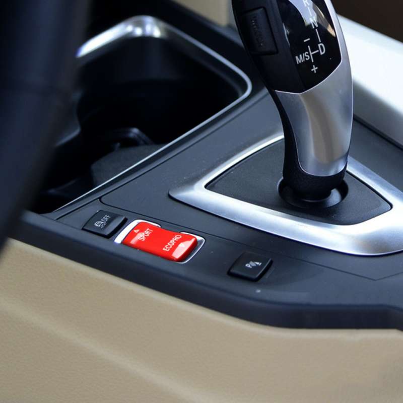 Car Gear Mode Switch Button for BMW 1-Series F20 2012-2018,Left and Right Drive(Red)