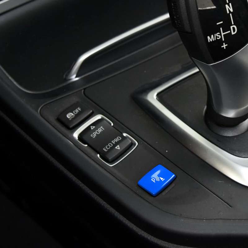 Car Gear Electric Eye Button for BMW 1 Series F20 2012-2018,Left and Right Drive(Blue)