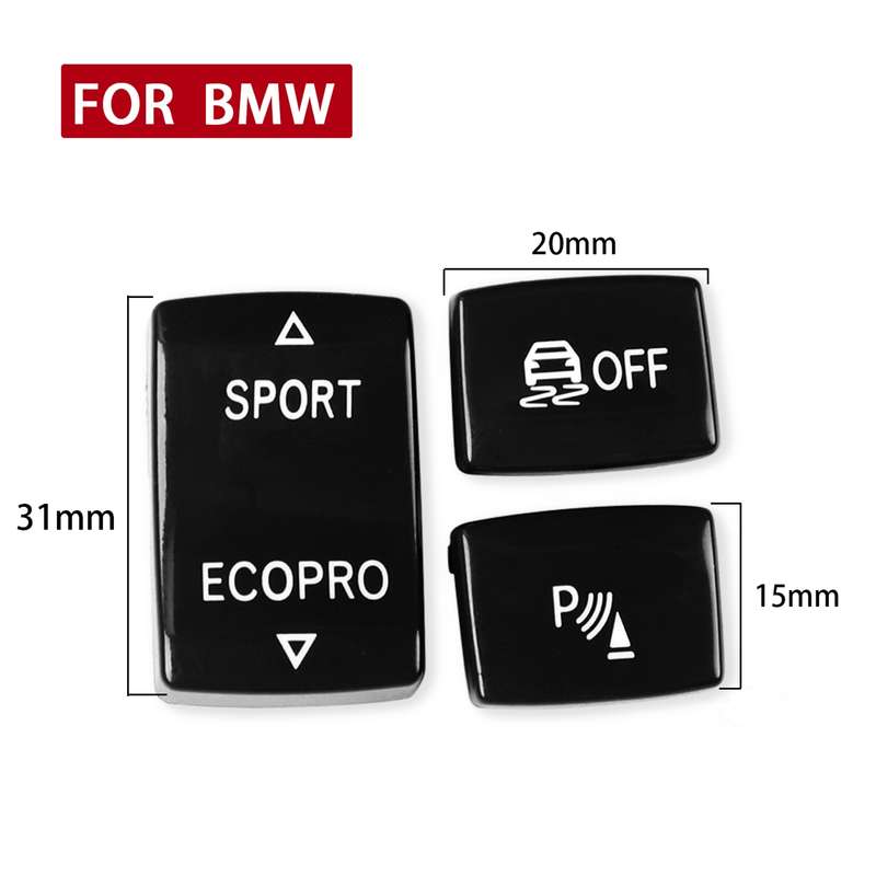 Car Gear Button Set for BMW 1 Series F20 2012-2018,Left and Right Drive(Blue)