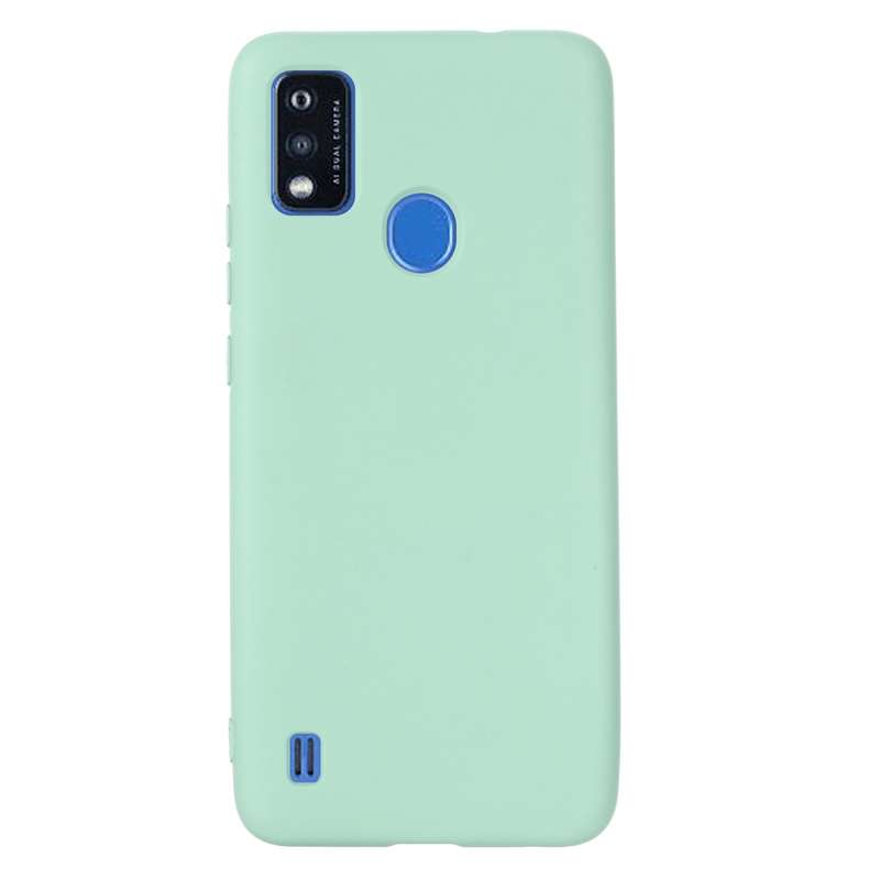 For ZTE Blade A51 2021 Pure Color Liquid Silicone Shockproof Full Coverage Phone Case(Yellow)