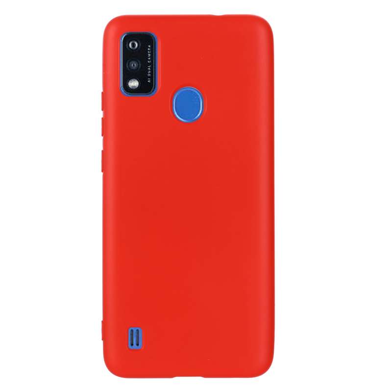 For ZTE Blade A51 2021 Pure Color Liquid Silicone Shockproof Full Coverage Phone Case(Yellow)