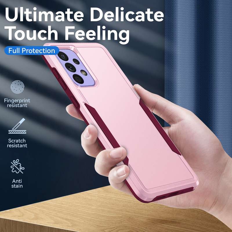 For Samsung Galaxy A73 Pioneer Armor Heavy Duty PC + TPU Phone Case(White)