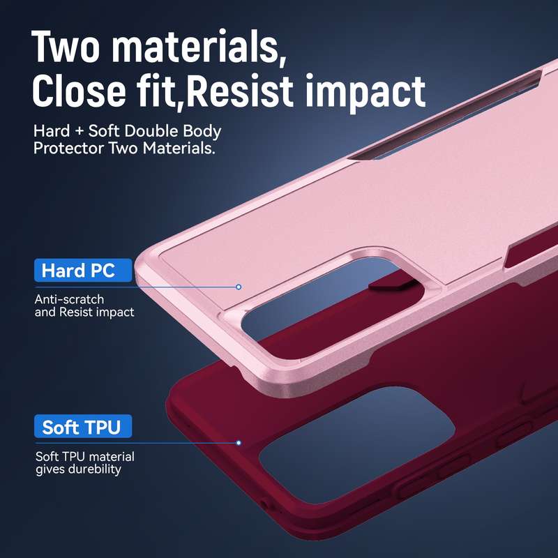 For Samsung Galaxy A73 Pioneer Armor Heavy Duty PC + TPU Phone Case(White)