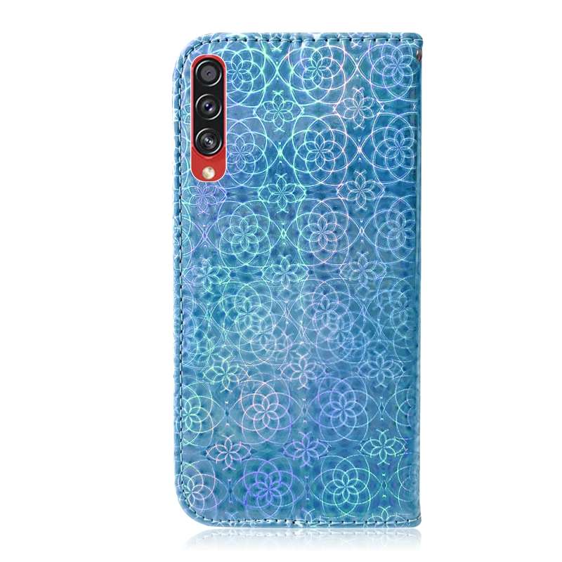 For Galaxy A70s Solid Hyun Color Magnetic Attraction Horizontal Flip Leather Case with Lanyard, Supp