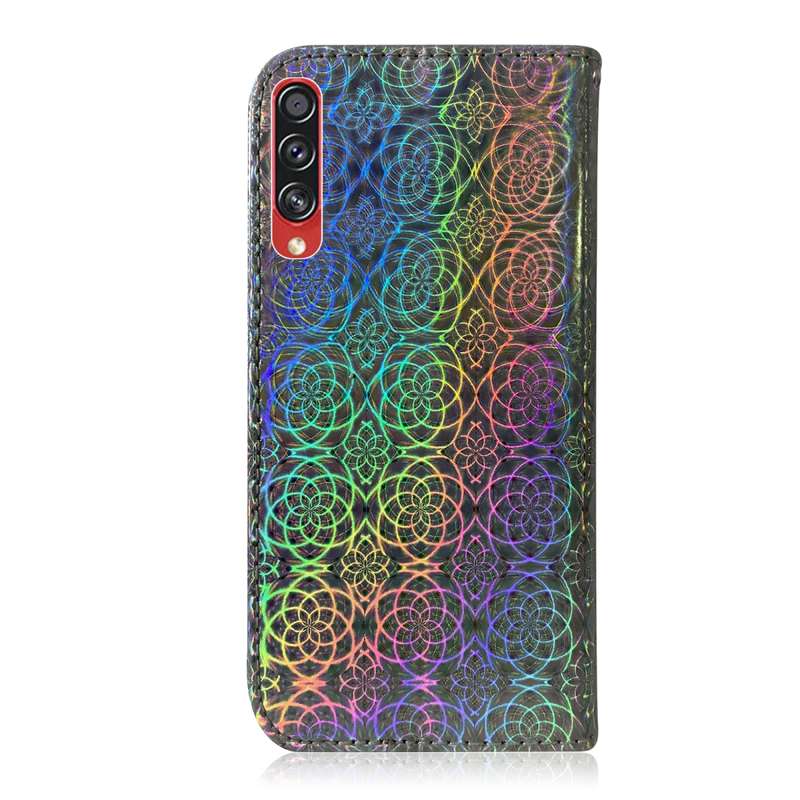 For Galaxy A70s Solid Hyun Color Magnetic Attraction Horizontal Flip Leather Case with Lanyard, Supp