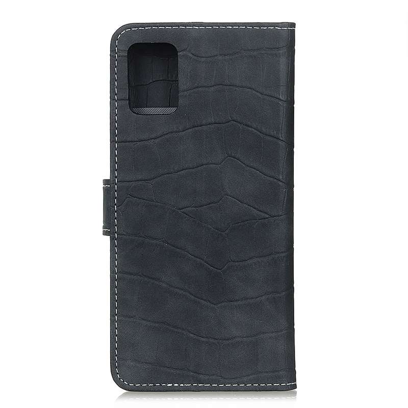 For Galaxy A71 5G Crocodile Texture Horizontal Flip Leather Case with Holder & Card Slots & Wallet(B